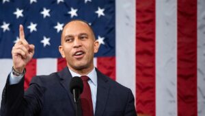 Jeffries Snaps After Democrat Endorses Republican