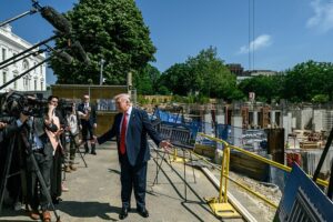 Trump Building Ballroom Using Mysterious Material